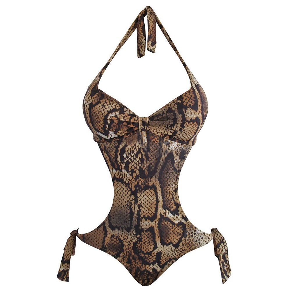 Alga Marinha Snakeskin Monokini